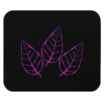 Discover leaf icon nature purple three leaves Mouse Pads