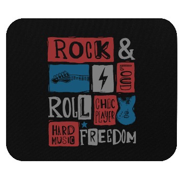 Discover rock music guitar player Mouse Pads