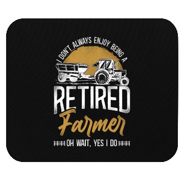 Discover Farming Farmer Retired Tractor Mouse Pads