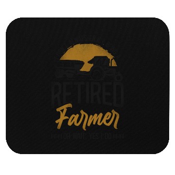 Discover Farming Farmer Retired Tractor Mouse Pads