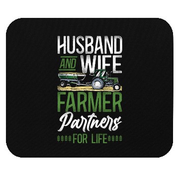 Discover Farming Farmer Husband Wife Mouse Pads