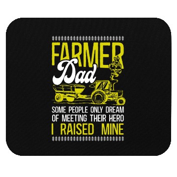 Discover Farming Farmer Dad Father Tractor Mouse Pads