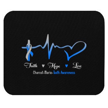 Discover Faith Hope Love Charcot Marie Tooth Awareness Mouse Pads