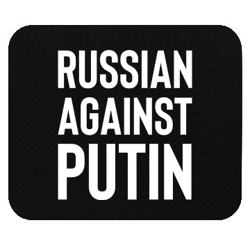 Discover Russian against Putin white Mouse Pads