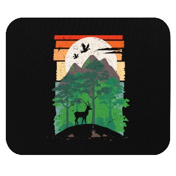 Discover Deer Forest Outdoor Nature Animals Mouse Pads