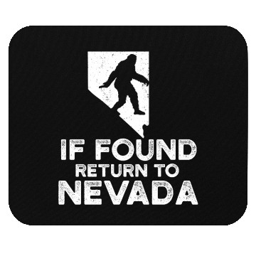 Discover Funny Bigfoot If Found Return To Nevada Map Design Mouse Pads