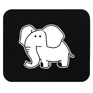 Discover Weird Elephant Funny Hippie Pet Animal Gift Mouse Pads