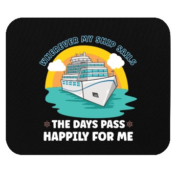 Discover Boating Boat Captain Cruise Ship Cruising Yacht Mouse Pads