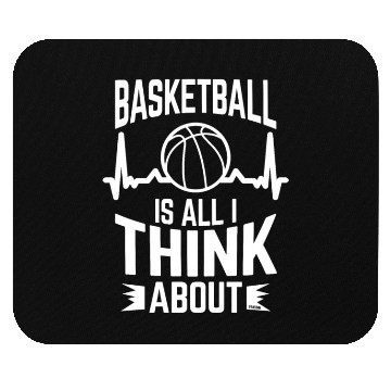Discover My heart beats for basketball Mouse Pads