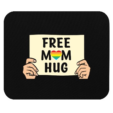 Discover Free Mom Hugs LGBTQ Mother's Support Mouse Pads