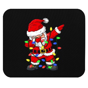 Discover Dabbing Santa Claus Christmas Tree Lights Boys Kid Mouse Pads