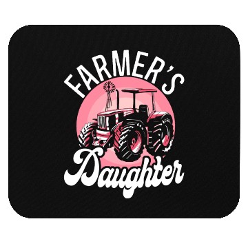 Discover Farming Farmer Daughter Tractor Mouse Pads