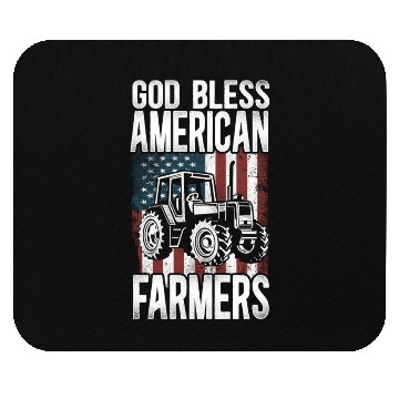Discover Farming Farmer Us American Flag Mouse Pads