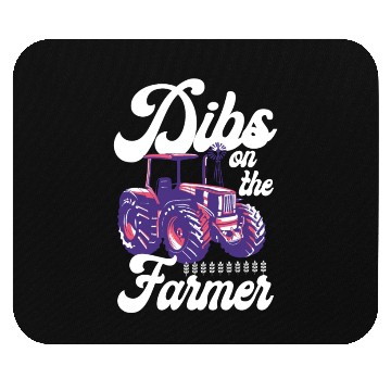 Discover Farming Farmer Girl Tractor Mouse Pads