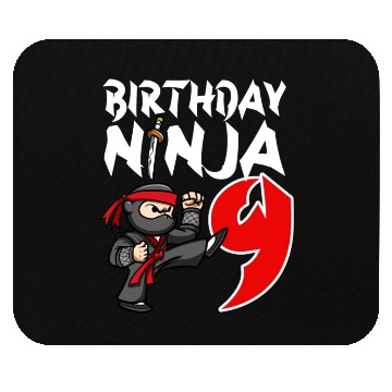 Discover Birthday Party 9 Years Old Japanese Ninja Birthday Mouse Pads