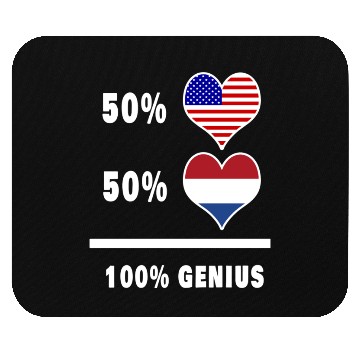 Discover USA and Netherlands Genius flag design Mouse Pads
