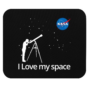 Discover NASA I Love My Space Telescope Galaxy Mouse Pads