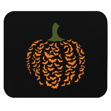 Discover Halloween pumpkin bat Mouse Pads