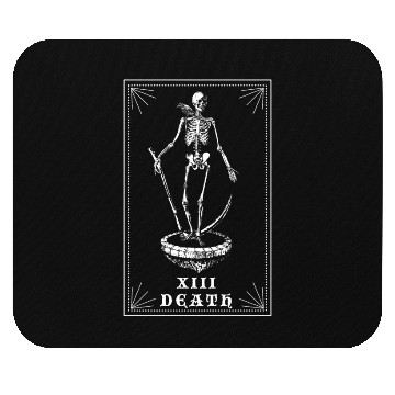 Discover Bone Skeleton Tarot Card Halloween Mouse Pads