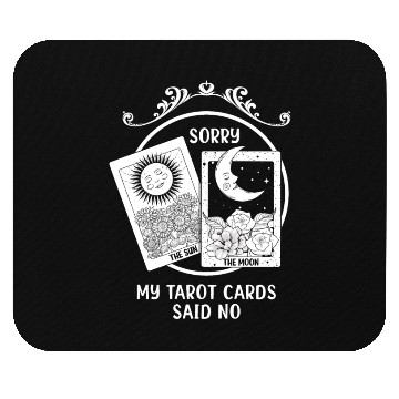 Discover Moon Sun Tarot Card Said No Halloween Mouse Pads