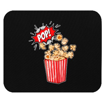 Discover Retro Movie Popcorn Lover Mouse Pads