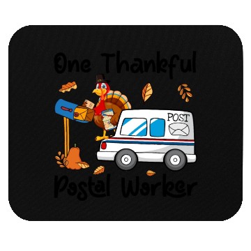 Discover One Thankful Postal Worker Mouse Pads