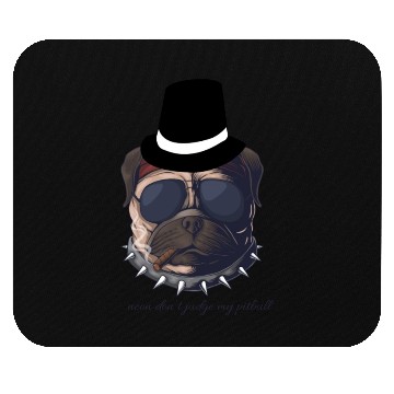 Discover neon don’t judge my pitbull Mouse Pads
