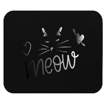 Discover cute cat meow Mouse Pads