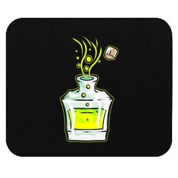 Discover Flask With Green Magic Potion Halloween Mouse Pads