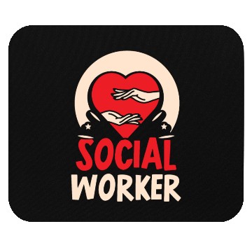 Discover Social Worker Work Graduation Job Mouse Pads