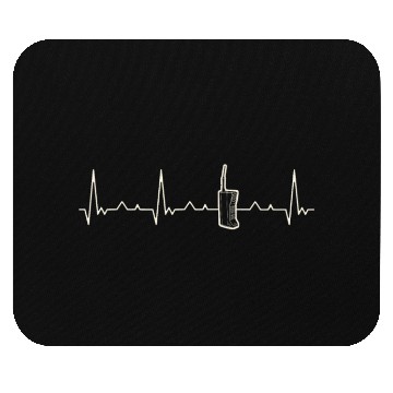 Discover CellPhone 1980s Classic. Heart. Love. EKG. Pulse. Mouse Pads