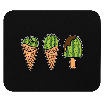 Discover Cactus Ice Cream Sweet tooth Gift Mouse Pads