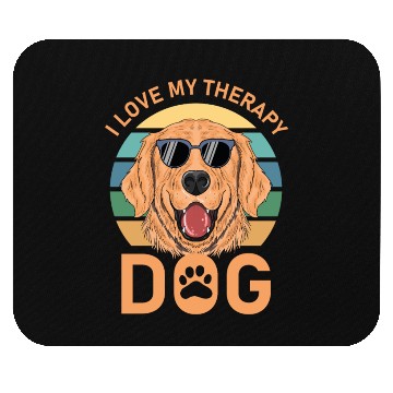 Discover I love my Therapy Dog Mouse Pads