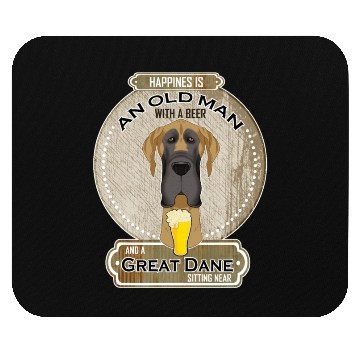 Discover Great Dane Dad Beer Lover Mouse Pads