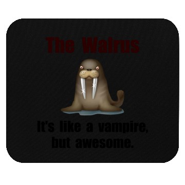 Discover Walrus Vampire Funny Mouse Pads