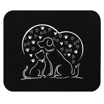 Discover Cute Dog and Cat Lover Mouse Pads