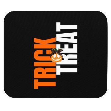 Discover trick or treat Typography Saying Mouse Pads