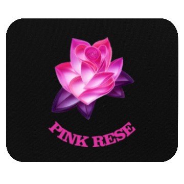 Discover Pink Rose Mouse Pads
