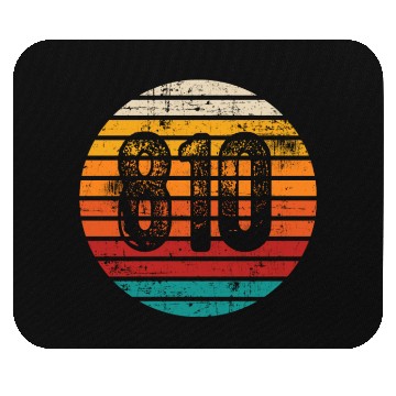 Discover Distressed Vintage Sunset 810 Area Code Mouse Pads