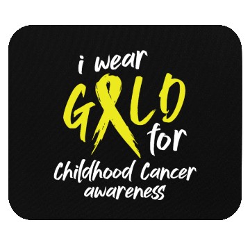 Discover I Wear Gold For Childhood Cancer Awareness Mouse Pads