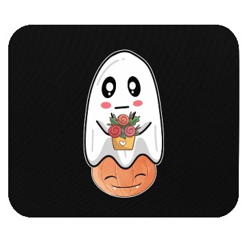 Discover Halloween Ghost Mouse Pads, Trick or Treat Mouse Pads