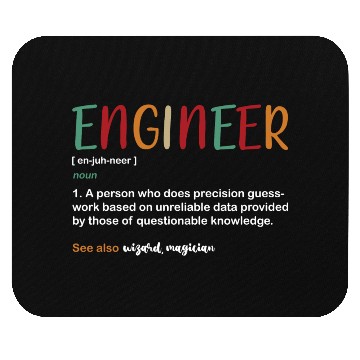 Discover Funny College Student Engineer Definition Mouse Pads