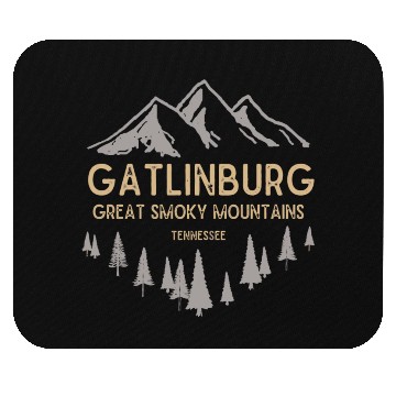 Discover Gatlinburg Tennessee Great Smoky Mountains Vintage Mouse Pads