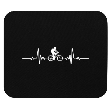 Discover Mountain Bike Heartbeat Mouse Pads