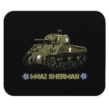 Discover World War 2 American Tank M4A2 Sherman Mouse Pads