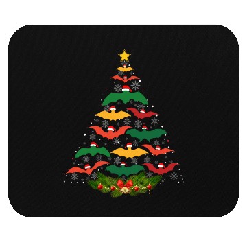 Discover Family Matching Christmas Pajama Bat Xmas Tree Mouse Pads