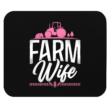 Discover Farming Farmer Wife Tractor Mouse Pads