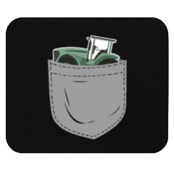 Discover Farming Farmer Pocket Tractor Mouse Pads
