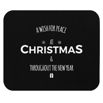 Discover a wish for peace at christmas and newyear Mouse Pads