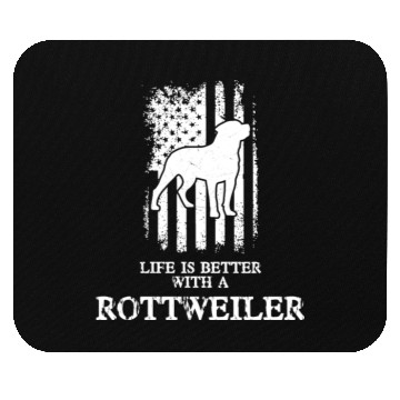 Discover LIFE IS BETTER WITH A ROTTWEILER - AMERICAN FLAG Mouse Pads